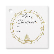 Étiquette cadeau de Noël