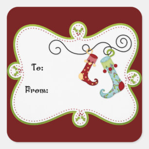 étiquette cadeau de Noël