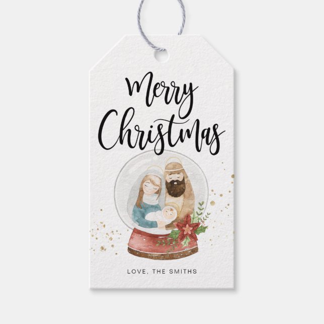 Étiquette cadeau de Noël (Devant)