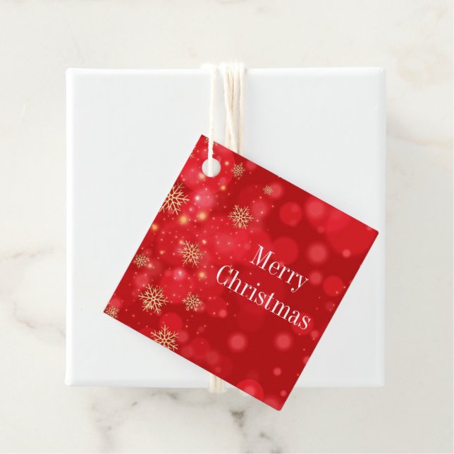 Étiquette cadeau de Noël (En situation)