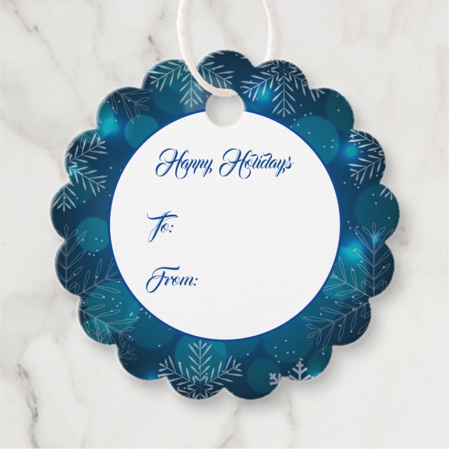 Étiquette cadeau de Noël (Devant)