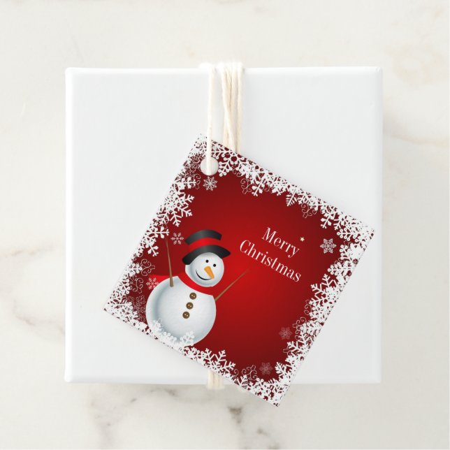 Étiquette cadeau de Noël (En situation)