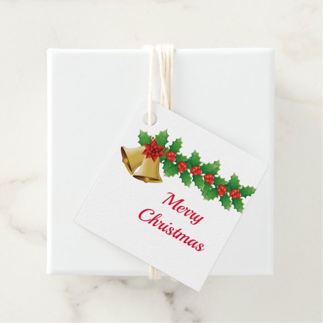 Étiquette cadeau de Noël (En situation)