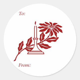 Étiquette cadeau de Noël