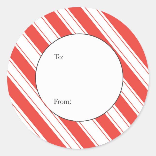 Étiquette cadeau de Noël (Devant)