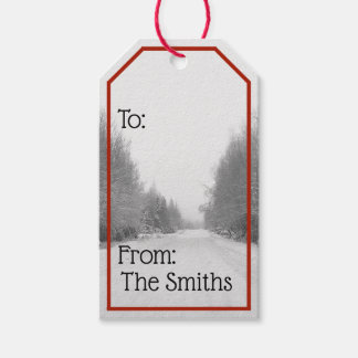 Étiquette cadeau de Noël