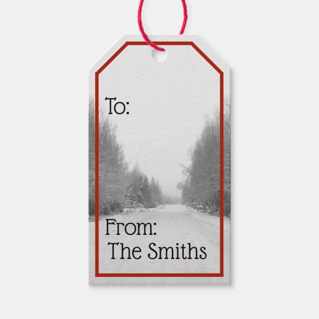 Étiquette cadeau de Noël (Devant)