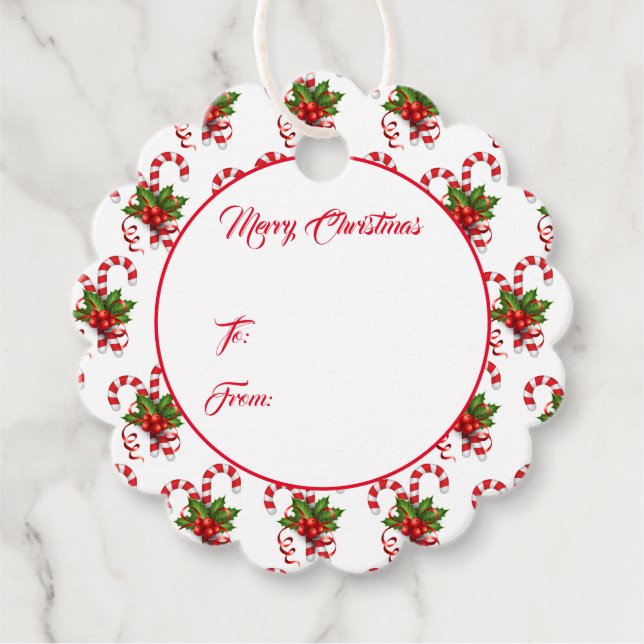 Étiquette cadeau de Noël (Devant)