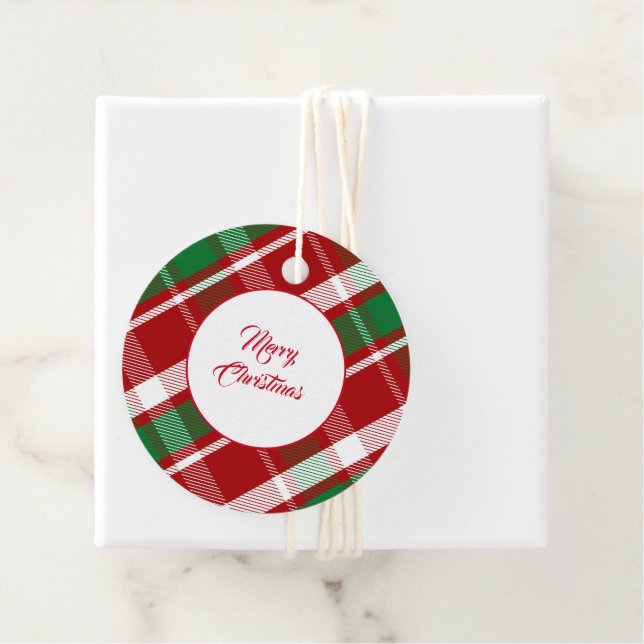Étiquette cadeau de Noël (En situation)
