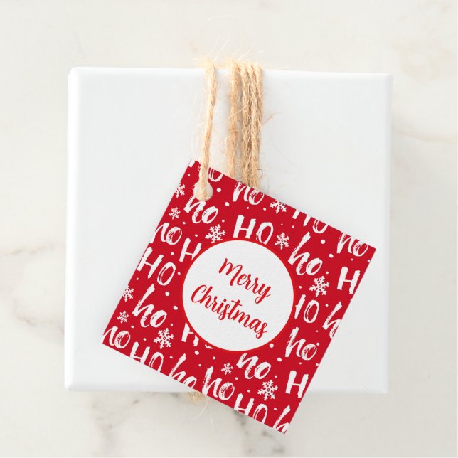 Étiquette cadeau de Noël (En situation)
