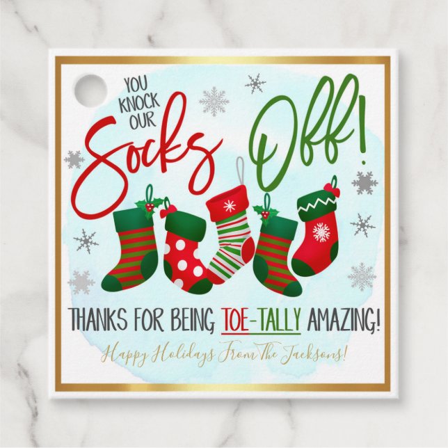 Étiquette cadeau de Noël (Devant)