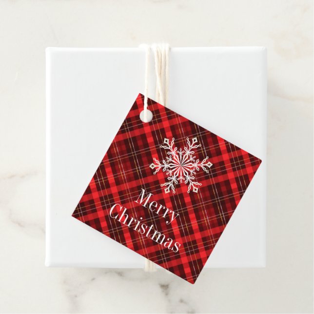 Étiquette cadeau de Noël (En situation)