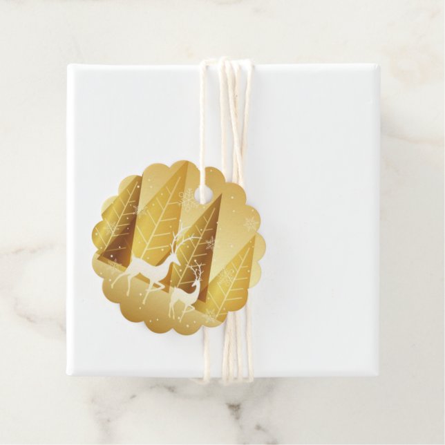 Étiquette cadeau de Noël (En situation)