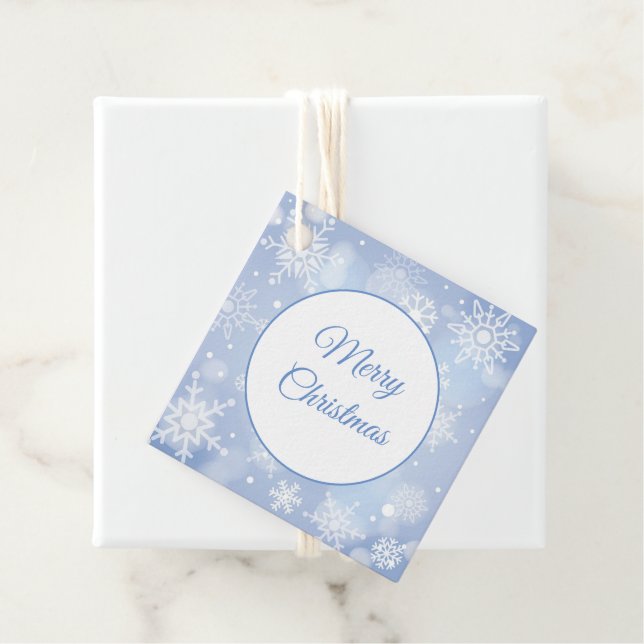 Étiquette cadeau de Noël (En situation)