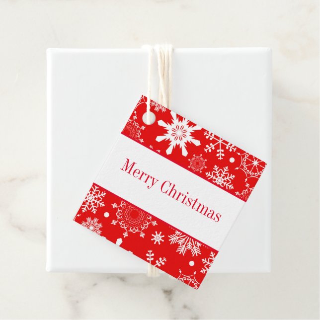 Étiquette cadeau de Noël (En situation)