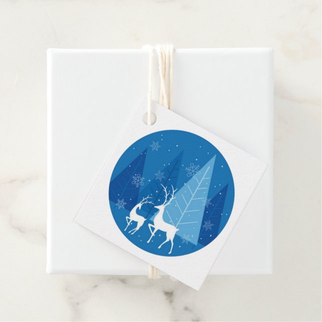 Étiquette cadeau de Noël (En situation)