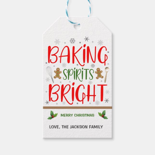 Étiquette cadeau de Noël (Devant)