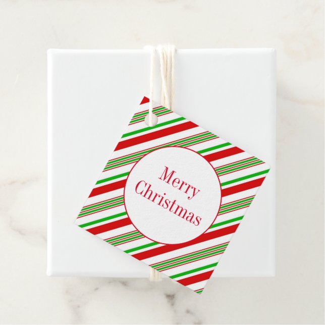 Étiquette cadeau de Noël (En situation)