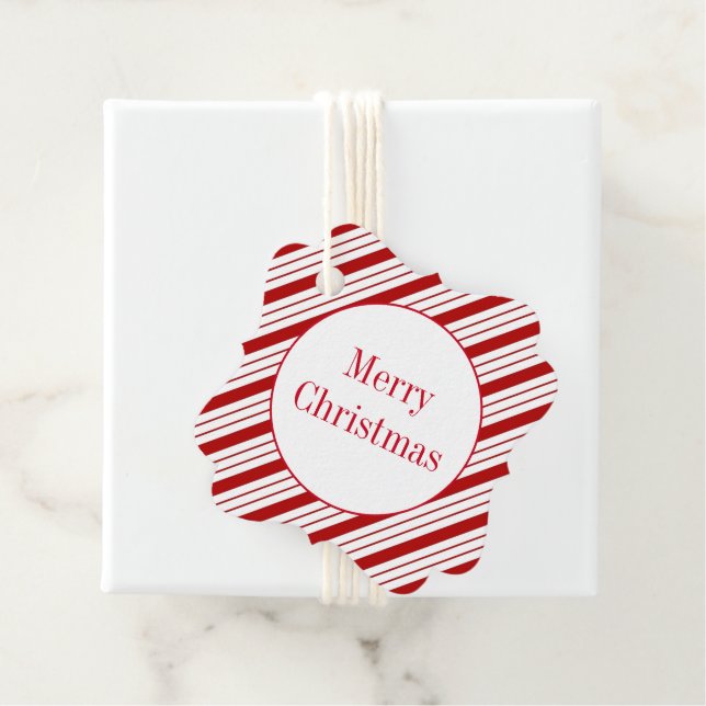 Étiquette cadeau de Noël (En situation)