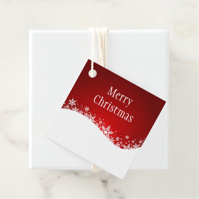 Étiquette cadeau de Noël (En situation)