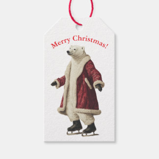 ÉTIQUETTE CADEAU DE NOËL D'OURS POLAIRE