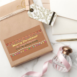 Étiquette cadeau de Noël Gingerbread