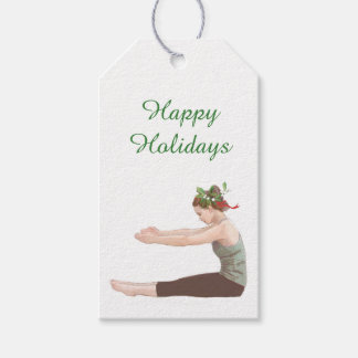 Étiquette cadeau de Noël Pilates Étiquette épine