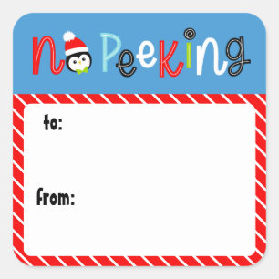 Étiquette cadeau de Noël pour enfants Whimsical