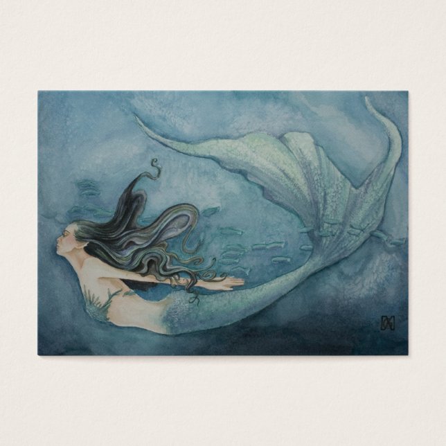 Étiquette cadeau de sirène (Devant)