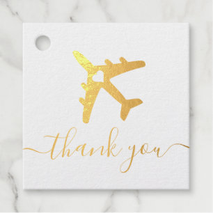 Étiquette-cadeau Destination Mariage avion Voyage Merci