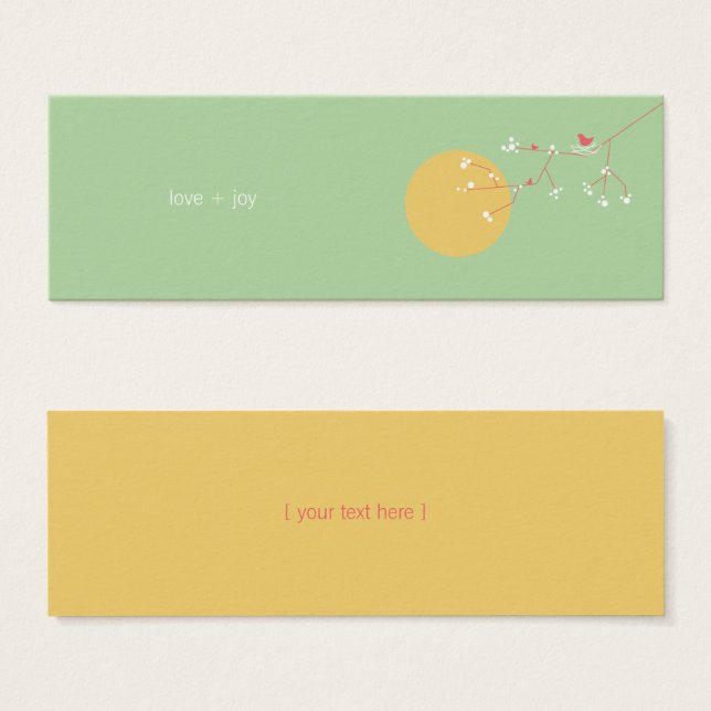 Étiquette cadeau do-it-yourself Favoriser le Baby  (Devant & derrière)