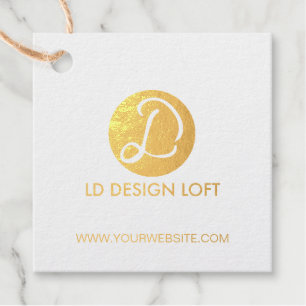 Étiquette-cadeau Élégant Personnalisé Pile votre logo ici