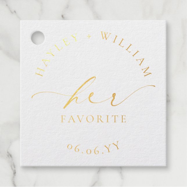 Étiquette-cadeau Ellesmere Son Favori (Devant)