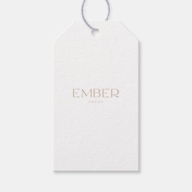 Étiquette cadeau Ember Papier 2x3.5 Téléchargez vo (Devant)