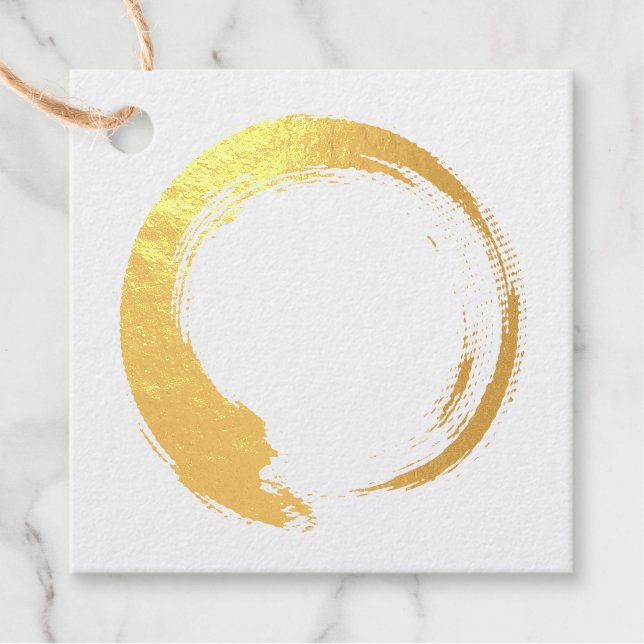Étiquette-cadeau Enso Zen Circle (Devant)