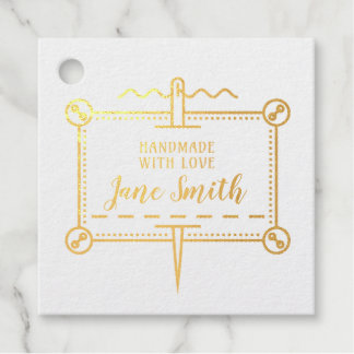 Étiquette-cadeau Fait à la main avec amour | Boutons et conception