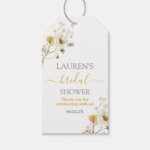 Étiquette cadeau fille Fête des mariées fleur sauv