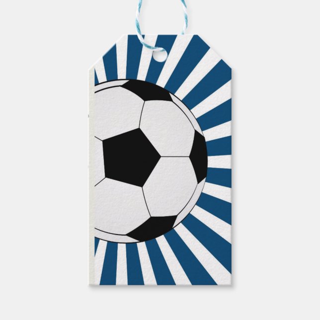 étiquette cadeau football soccer (Devant)