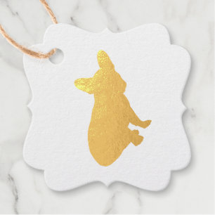 Étiquette-cadeau Français Baby shower Bulldog Français Frenchie