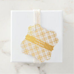 Étiquette-cadeau Fraser Red Patiné Original Tartan écossais