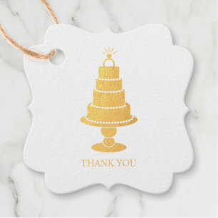 Étiquette-cadeau Gâteau mariage