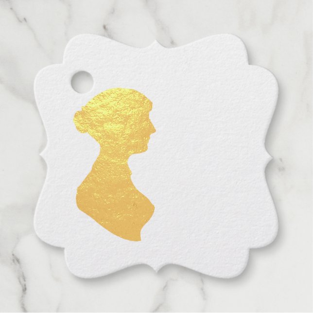 Étiquette-cadeau Jane Austen Home Wallpaper (Devant)