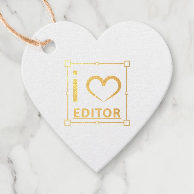 Étiquette-cadeau Je suis rédacteur (Devant)