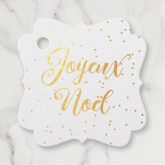 Étiquette-cadeau Joyeux Noël (Devant)