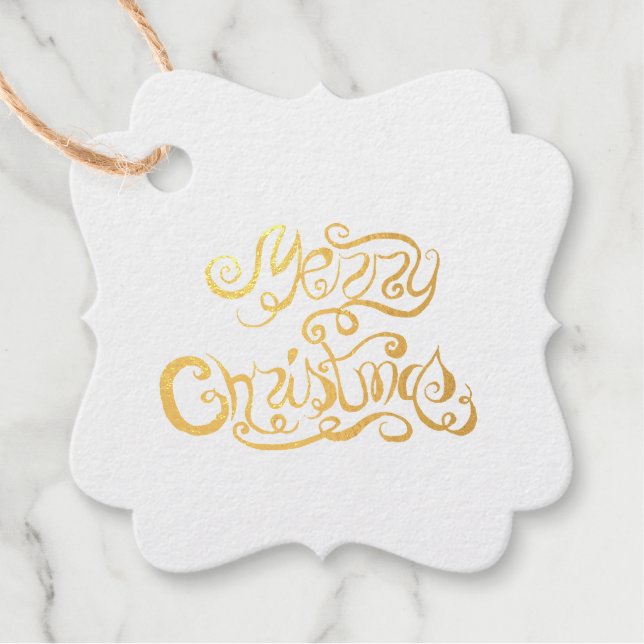 Étiquette-cadeau Joyeux Noël Dans Un Texte Drôle (Devant)