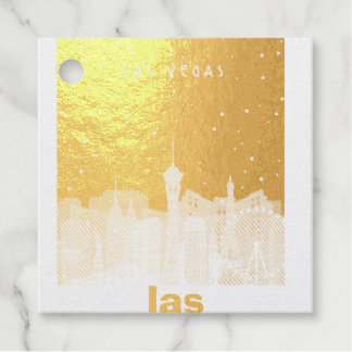 Étiquette-cadeau Las Vegas, Nevada | Skyline Postcard