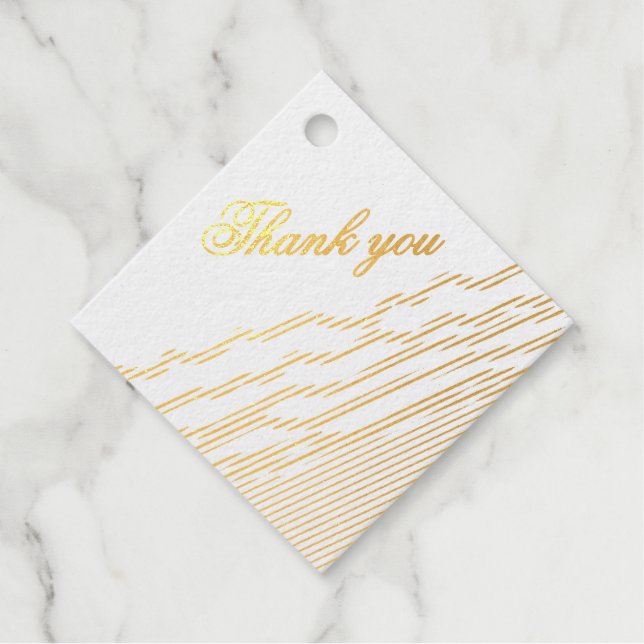 Étiquette-cadeau LJ Monogram Mariage élégant (Devant)