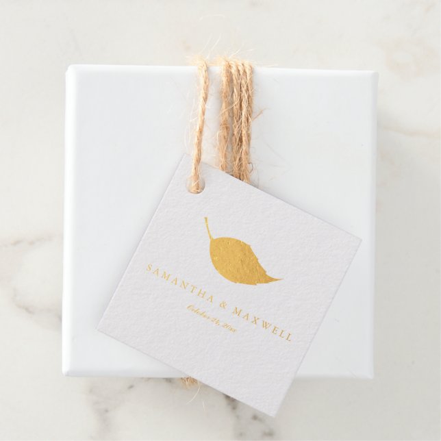 Étiquette-cadeau Luxe Mariage de automne Sage Green (Avec boite)