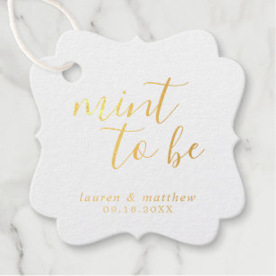 Étiquette-cadeau Mariage Élégant Simple