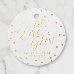 Étiquette-cadeau mariage moderne de calligraphie